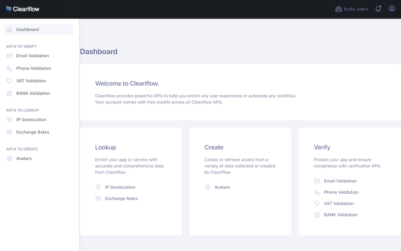 Main Dashboard