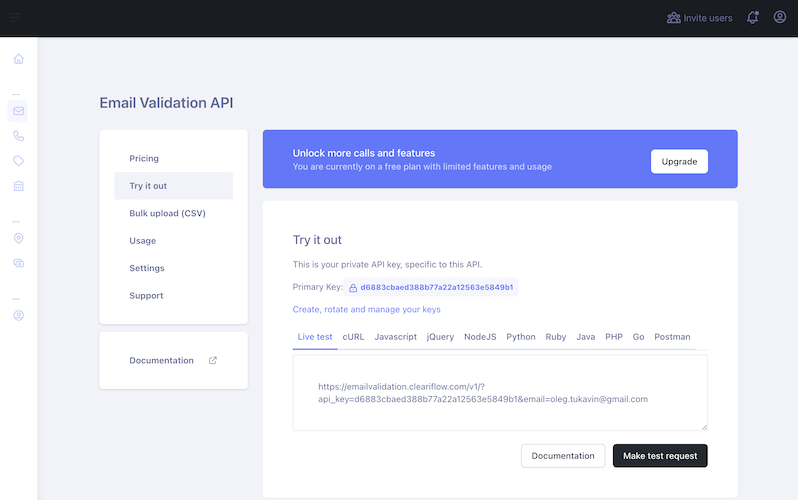 Email Validation Service