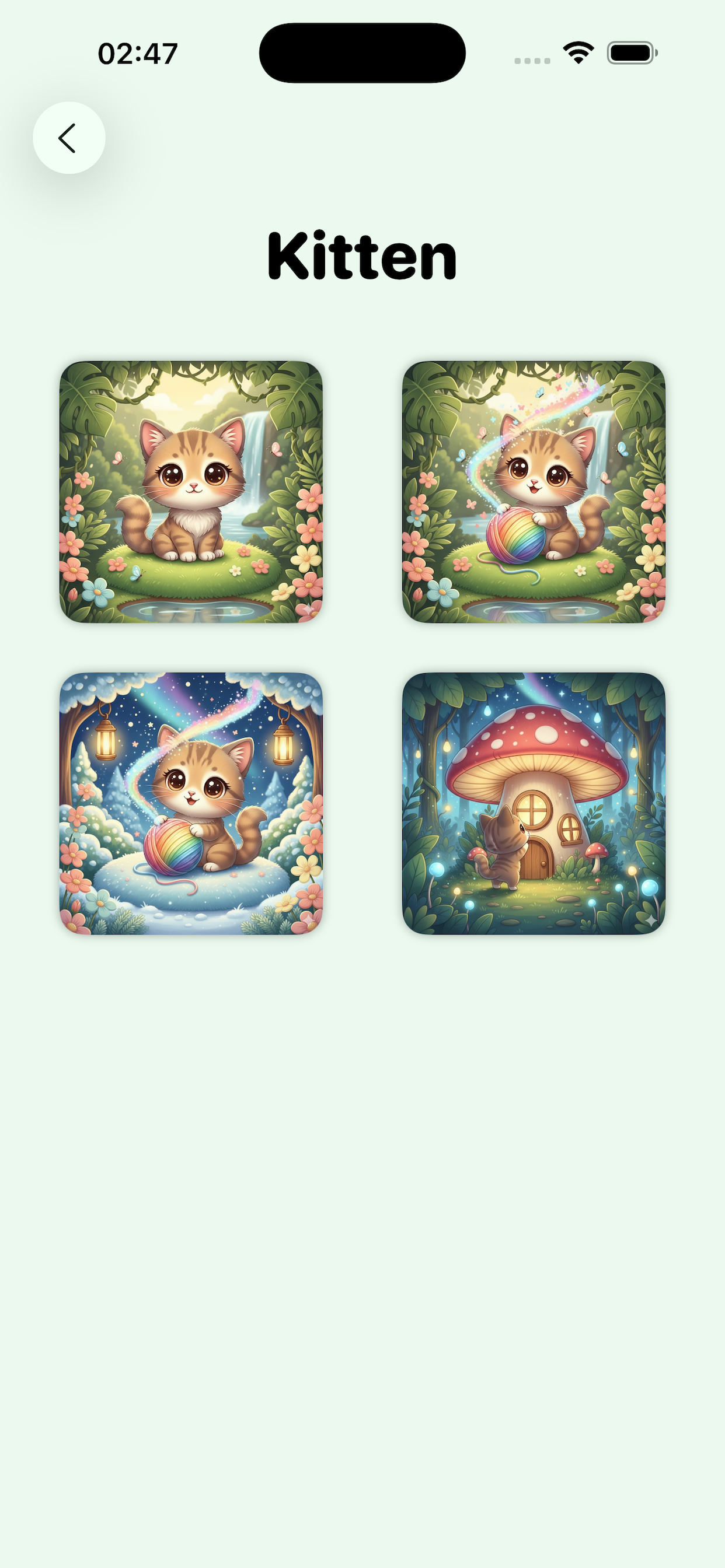 iPhone — kitten puzzle