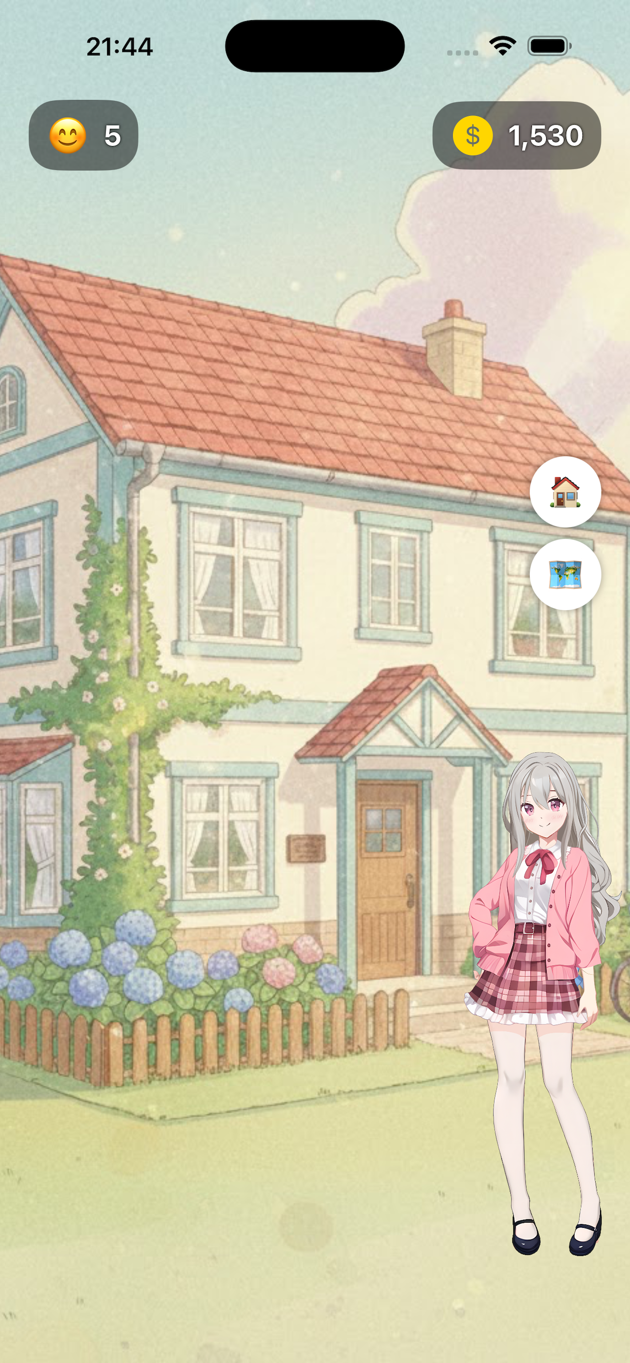 Home — character & HUD